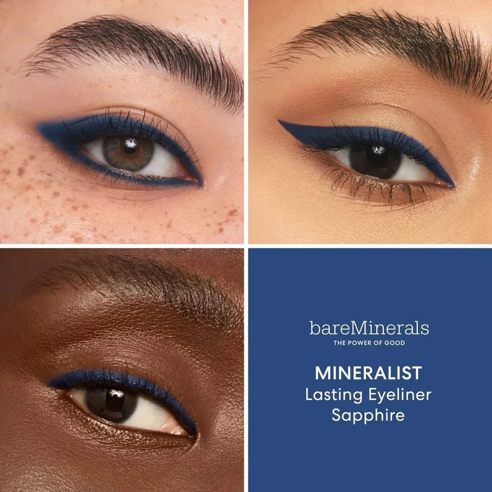 bareMinerals‎ Mineralist Lasting Eyeliner Sapphire Blue Metallic Waterproof BNIB
